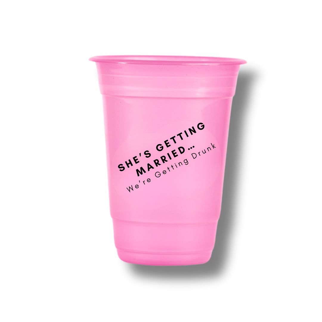 She’s Getting Married… Customized Glasses (Pack of 12)