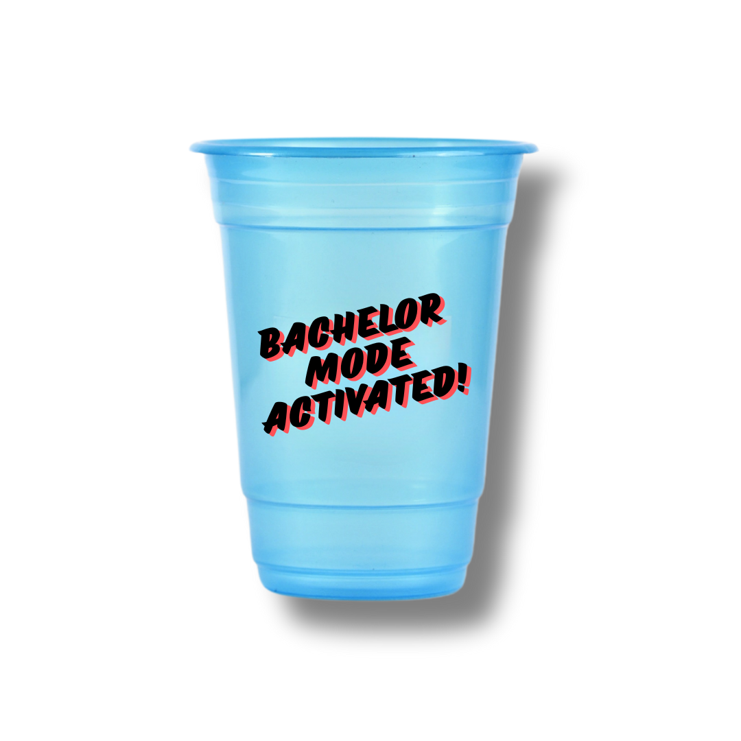 Bachelor Mode Activated Customized Glasses (Pack of 12)