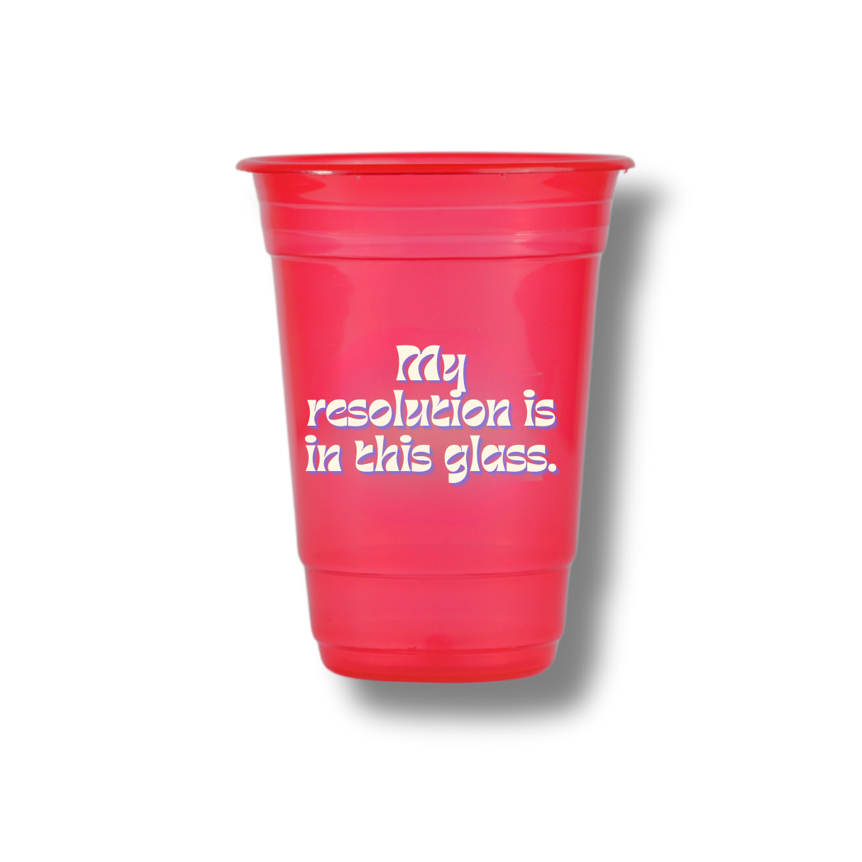 My Resolution Is in This Glass Customized Glasses ( Pack Of 12 )