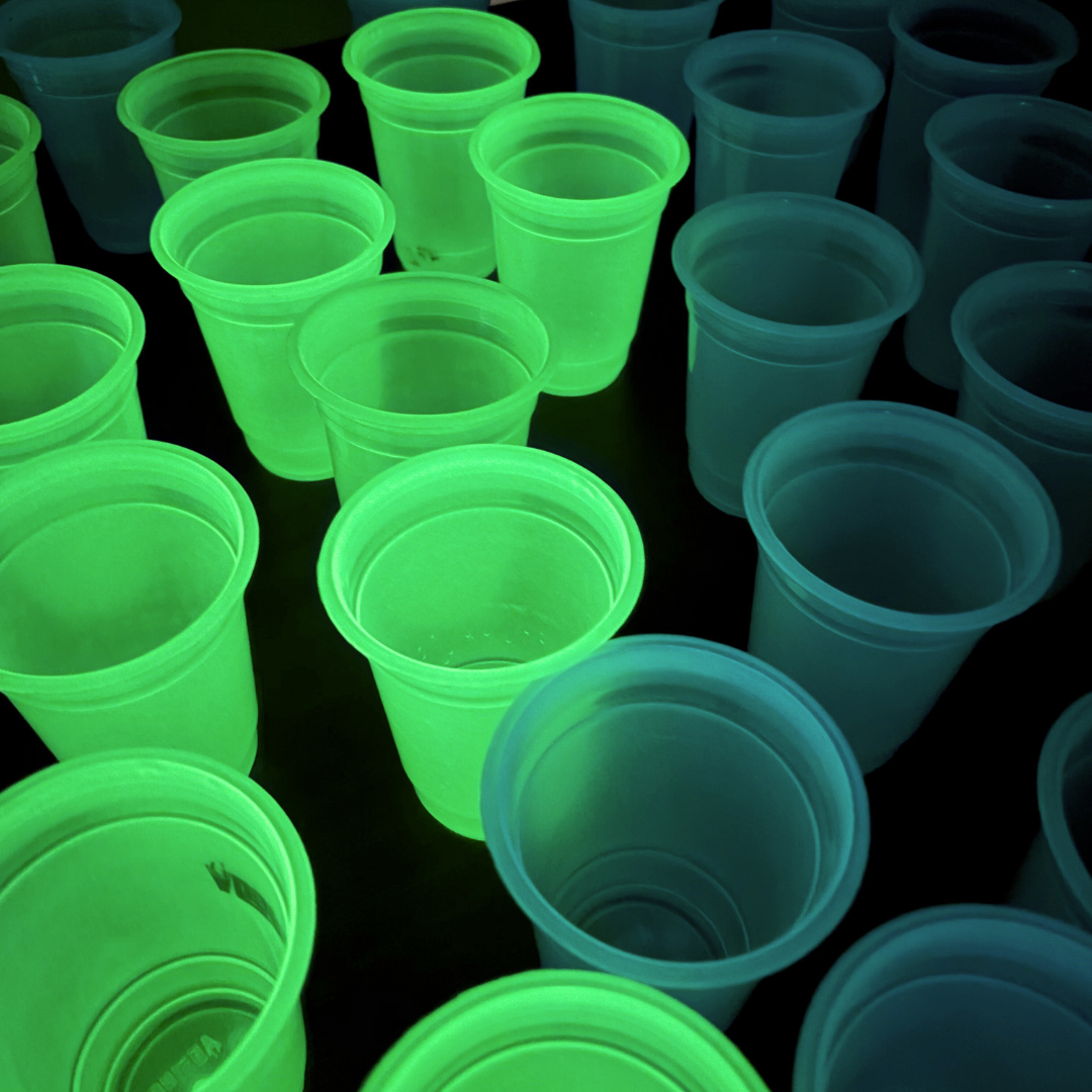 Neon Glow In The Dark Glass (Pack Of 12)