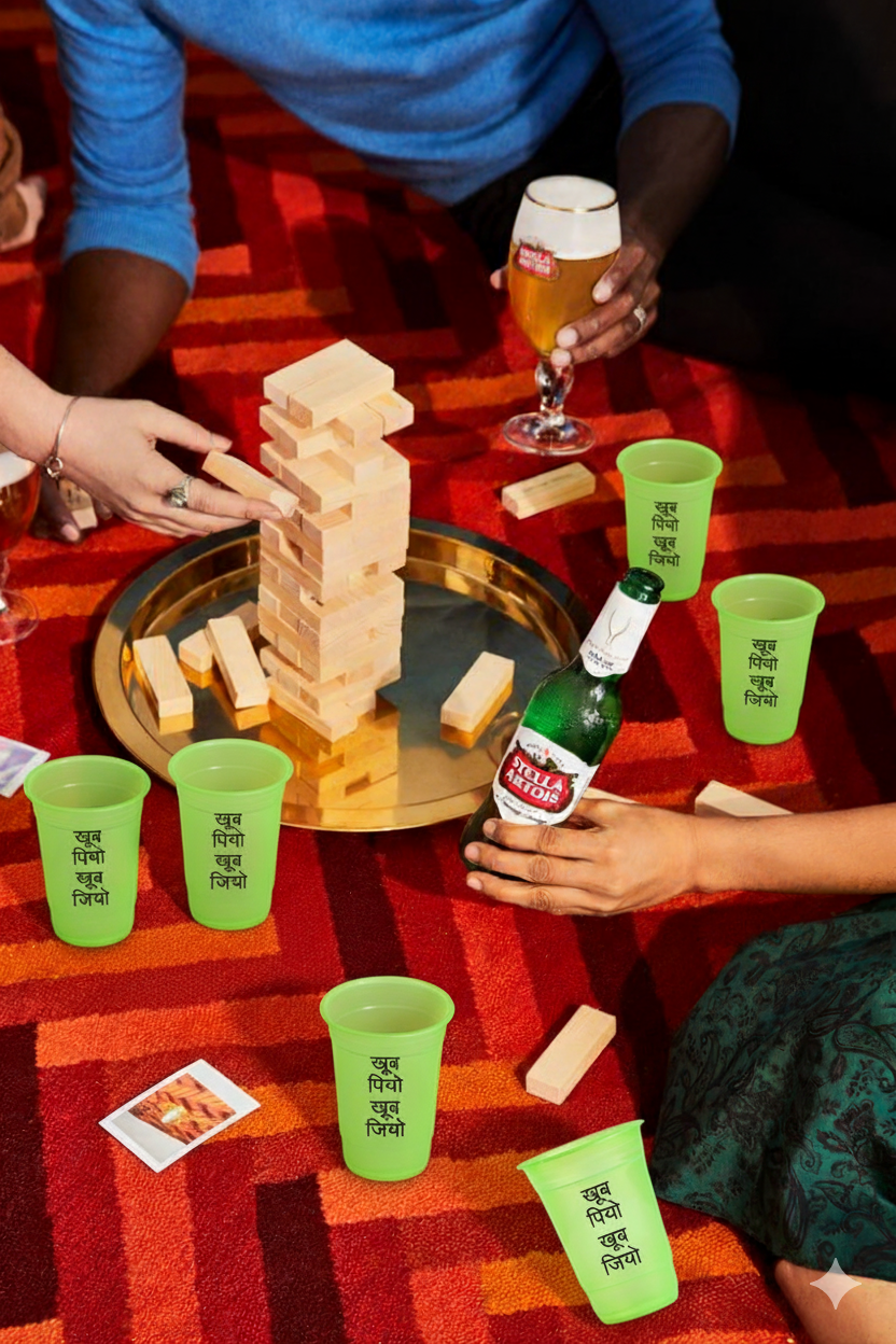 I'M In A Commited In A Relationship With Alcohol Customized Glasses (Pack Of 12)