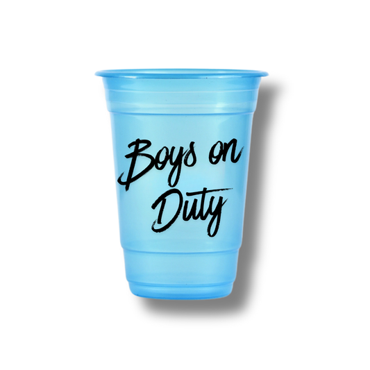 Boys On Duty Customized Glasses (Pack of 12)
