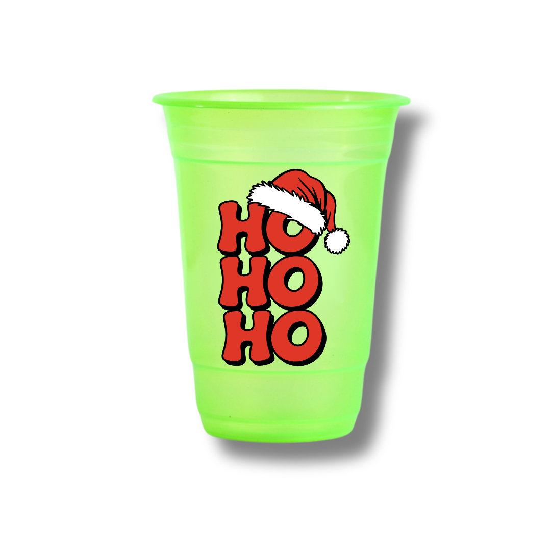Ho Ho Ho Customized Glasses ( Pack Of 12 )