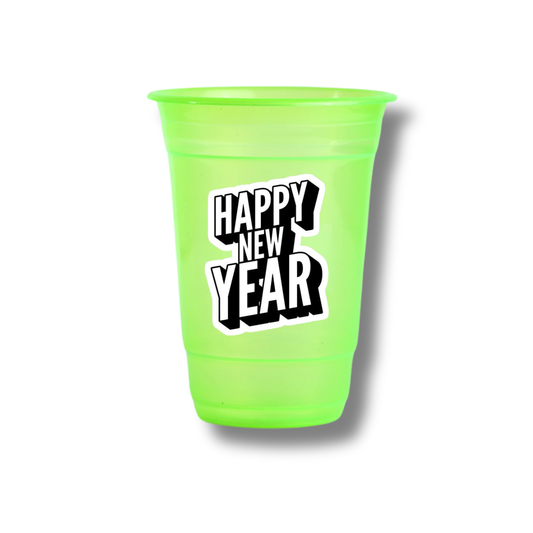 Happy New Year Customized Glasses ( Pack Of 12 )