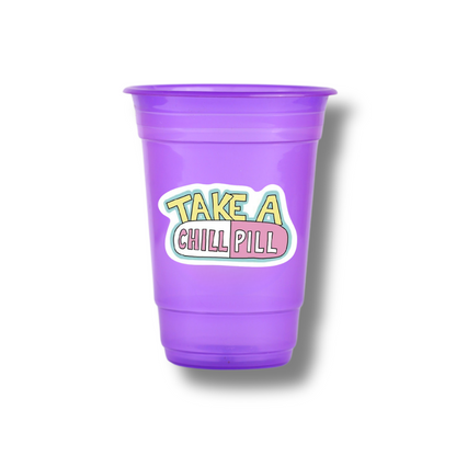 Take A Chill Pill Customized Glasses (Pack Of 12)
