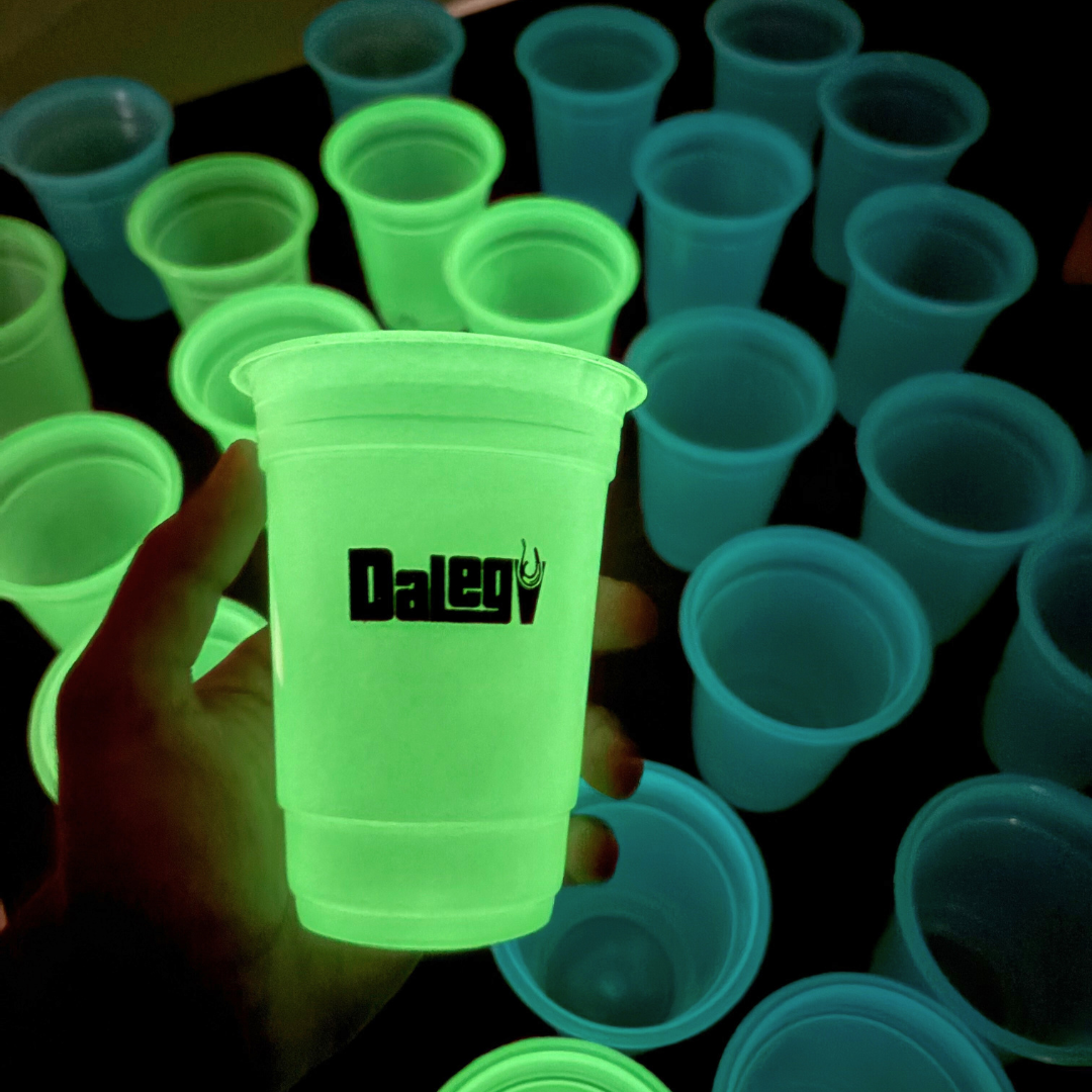 Neon Glow In The Dark Glass (Pack Of 12)